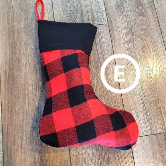 5 Rustic Buffalo Plaid Stockings Bundle - Picture 7 of 7